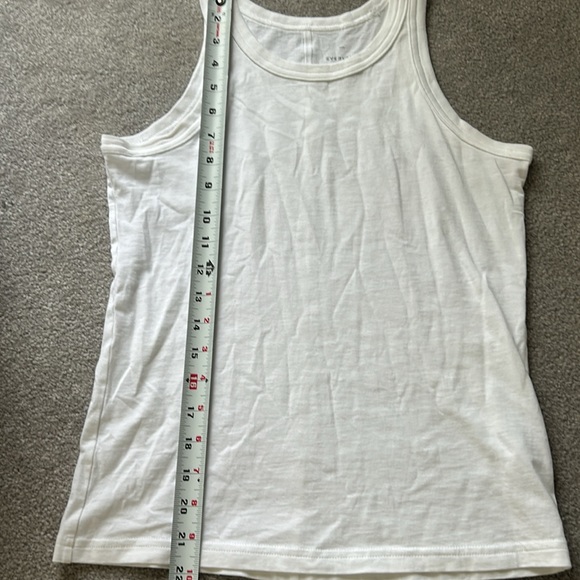 Everlane Organic Cotton High Neck Tank Top XXS Worn Once! - Picture 9 of 10